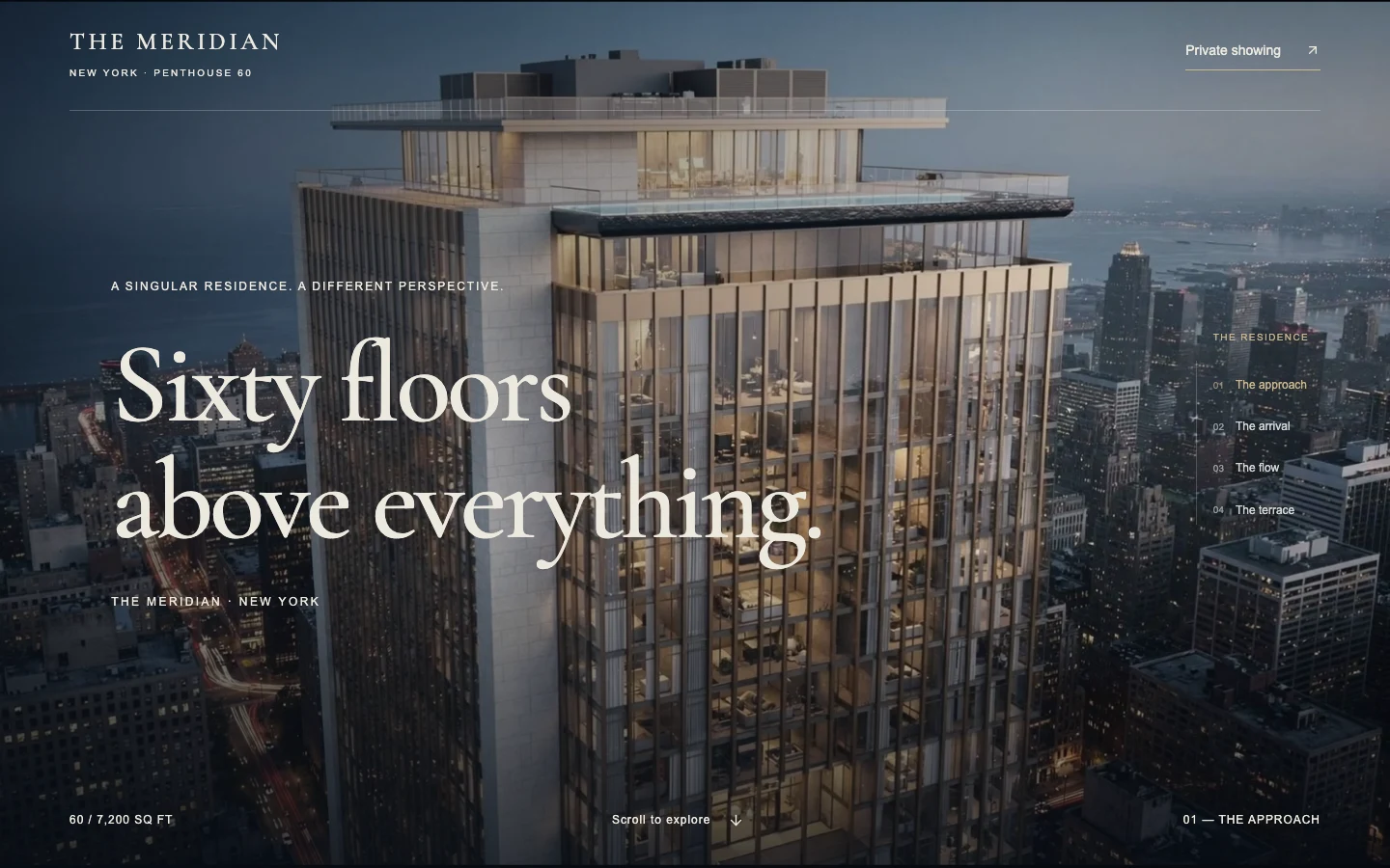 THE MERIDIAN website preview