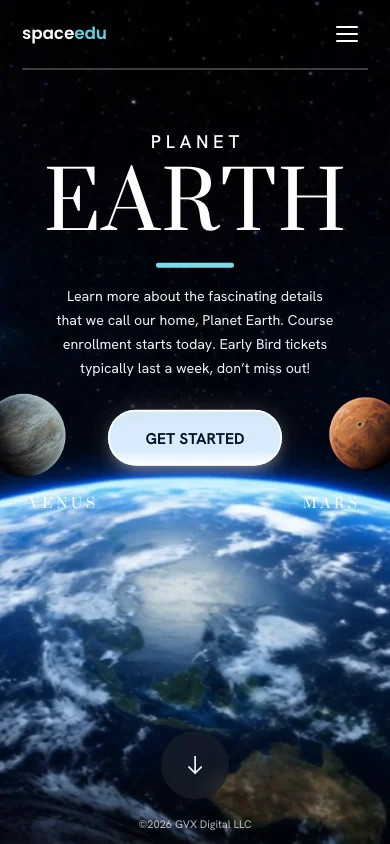 SpaceEdu on mobile