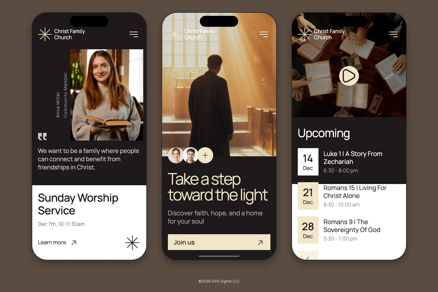 Christ Family Church website preview
