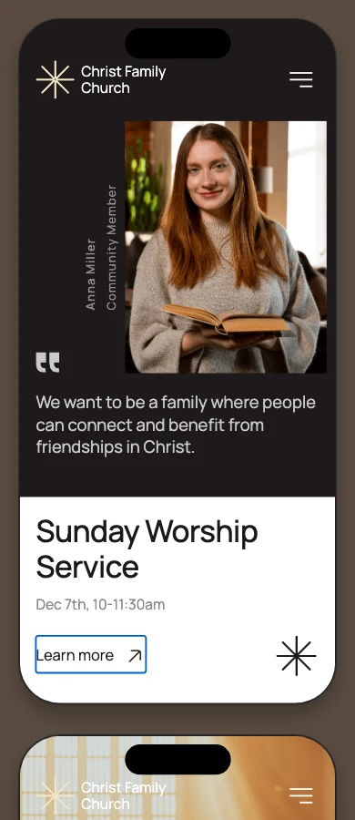 Christ Family Church on mobile